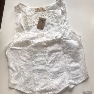 Hollister Embroidered Top
